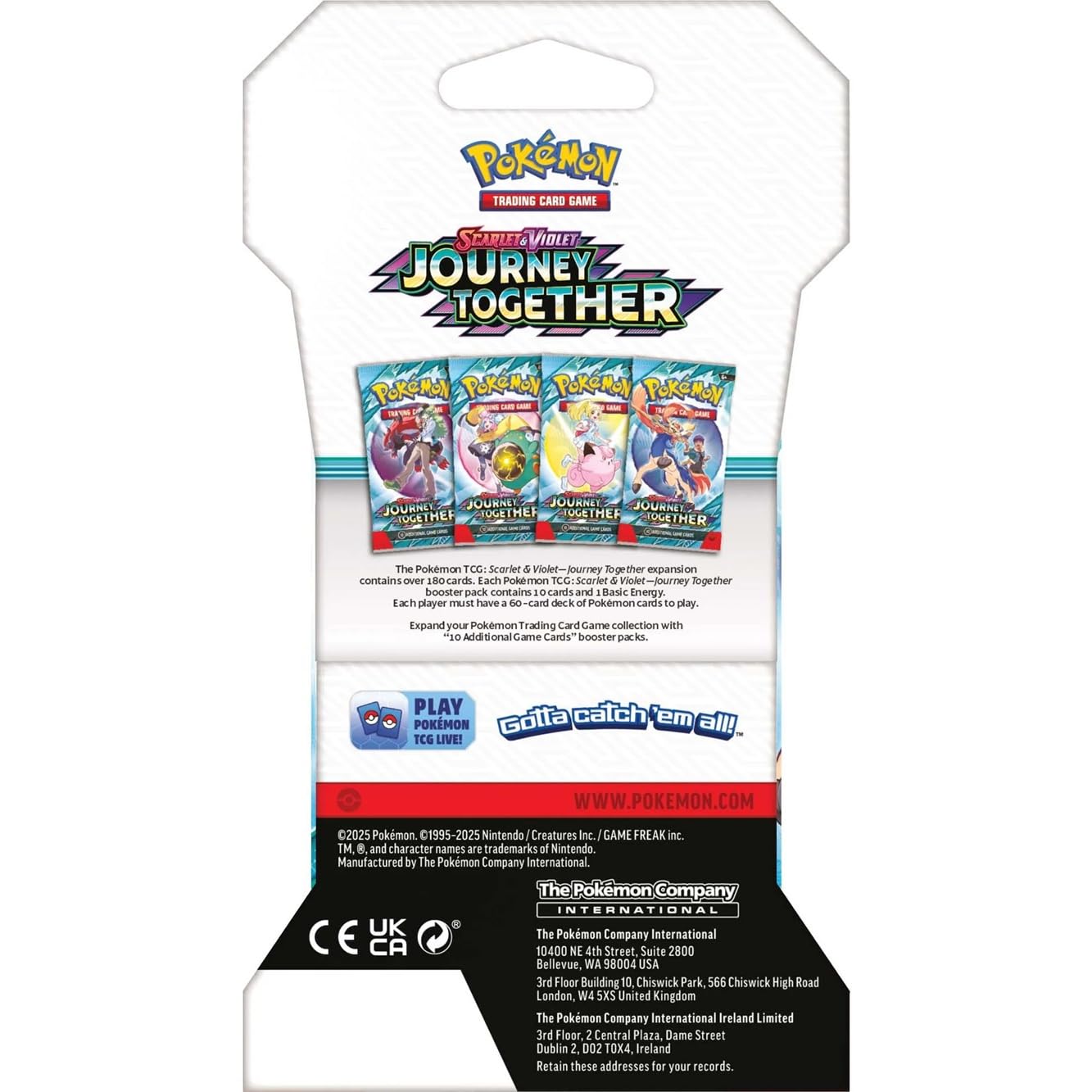 Pokemon Journey Together branding on blister, great for display.