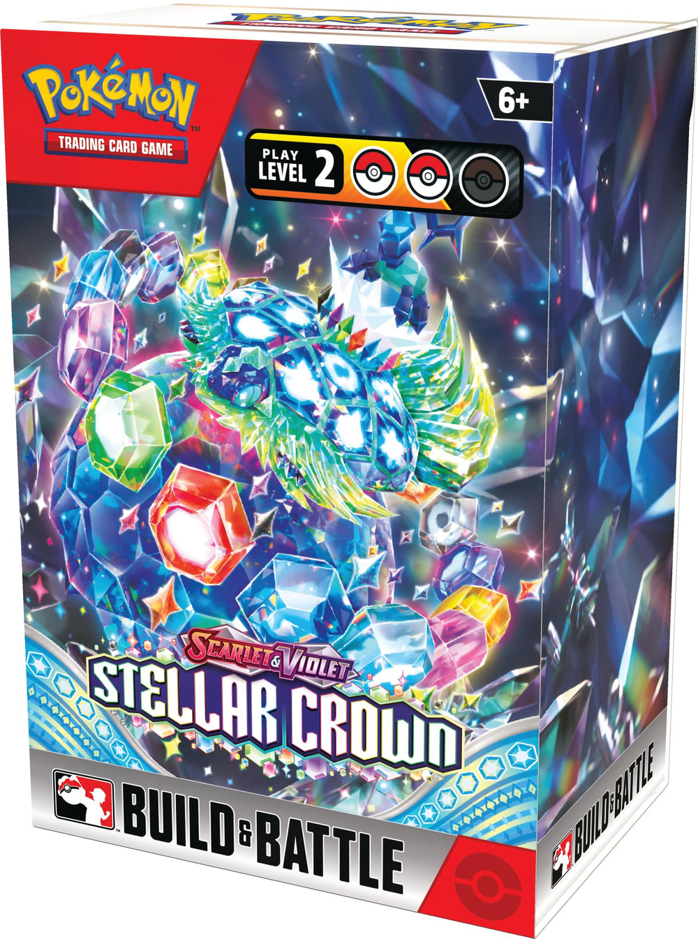 Pokémon TCG Stellar Crown Build and Battle box front with Terapagos, ready for competitive play.