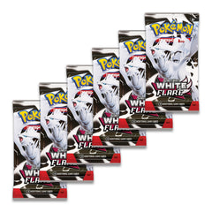 Pokémon TCG Scarlet and Violet White Flare illustrations showcase collectible art.