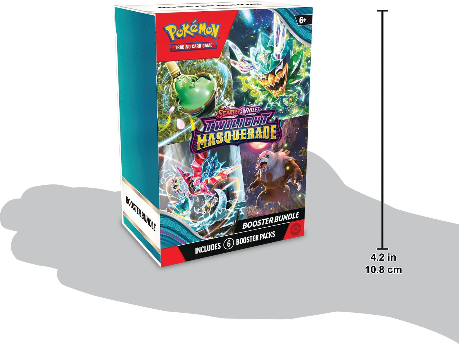 Pokémon TCG Twilight Masquerade boosters artwork, vivid festival visuals for display and gifting.