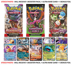 Pokemon TCG Ultra Rare card inside to boost your collection