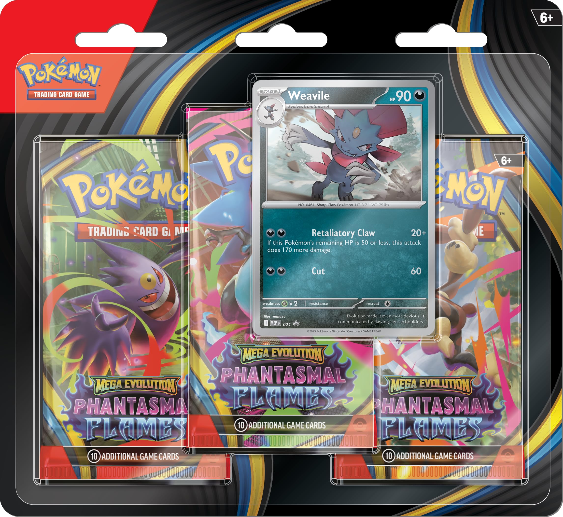 Pokémon Weavile foil promo card adds collectible shine to your set.