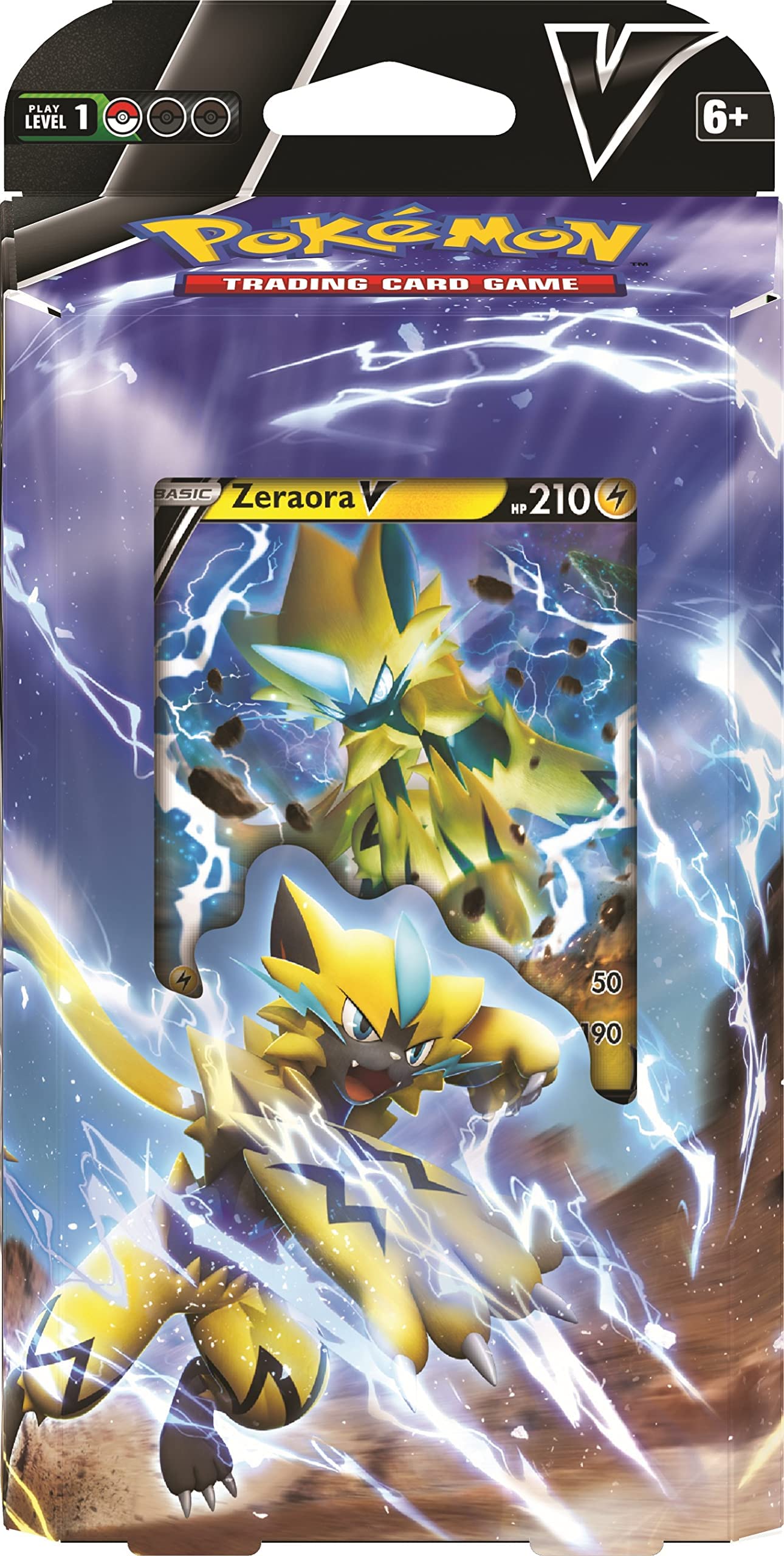Pokemon TCG Zeraora V battle deck front view for high-damage turns