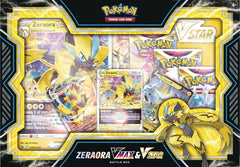 Pokemon Zeraora VMAX VSTAR Battle Box packshot with booster packs ready to build a deck