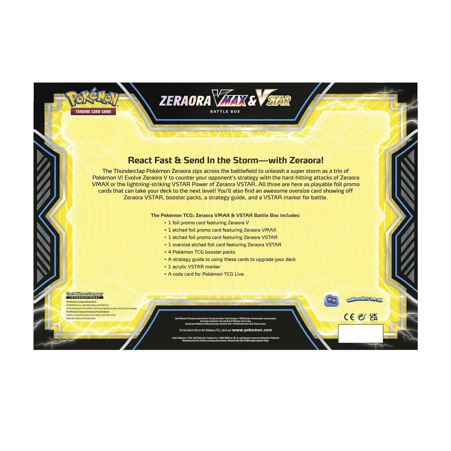 Pokemon Zeraora VMAX VSTAR Battle Box strategy guide included to upgrade your deck