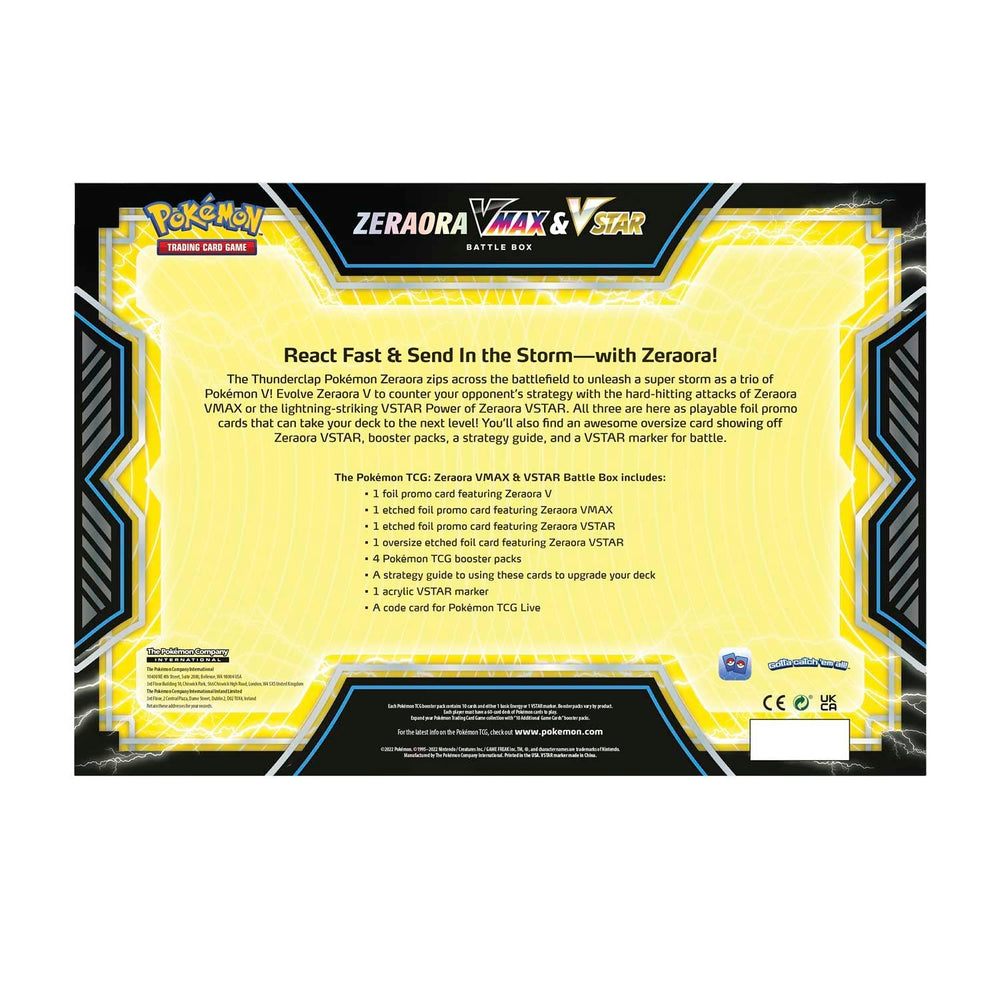 Pokemon Zeraora VMAX VSTAR Battle Box strategy guide included to upgrade your deck