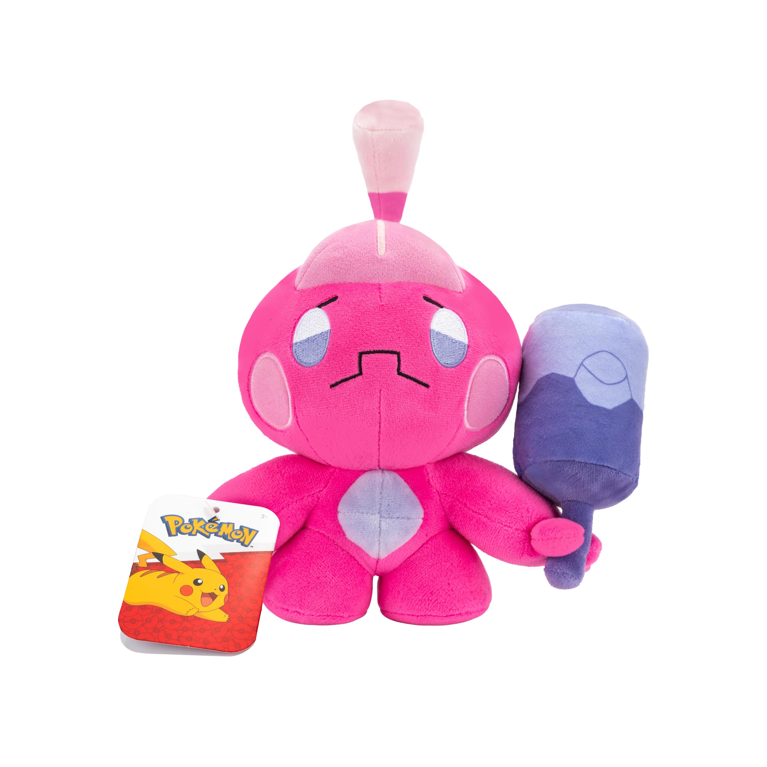 Pokemon Tinkatink plush 8-inch soft cuddle buddy for kids and collectors.