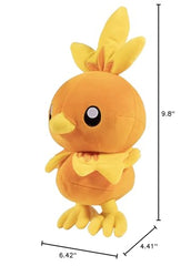 Gift-ready Torchic plush with official tag for fans and gifting.