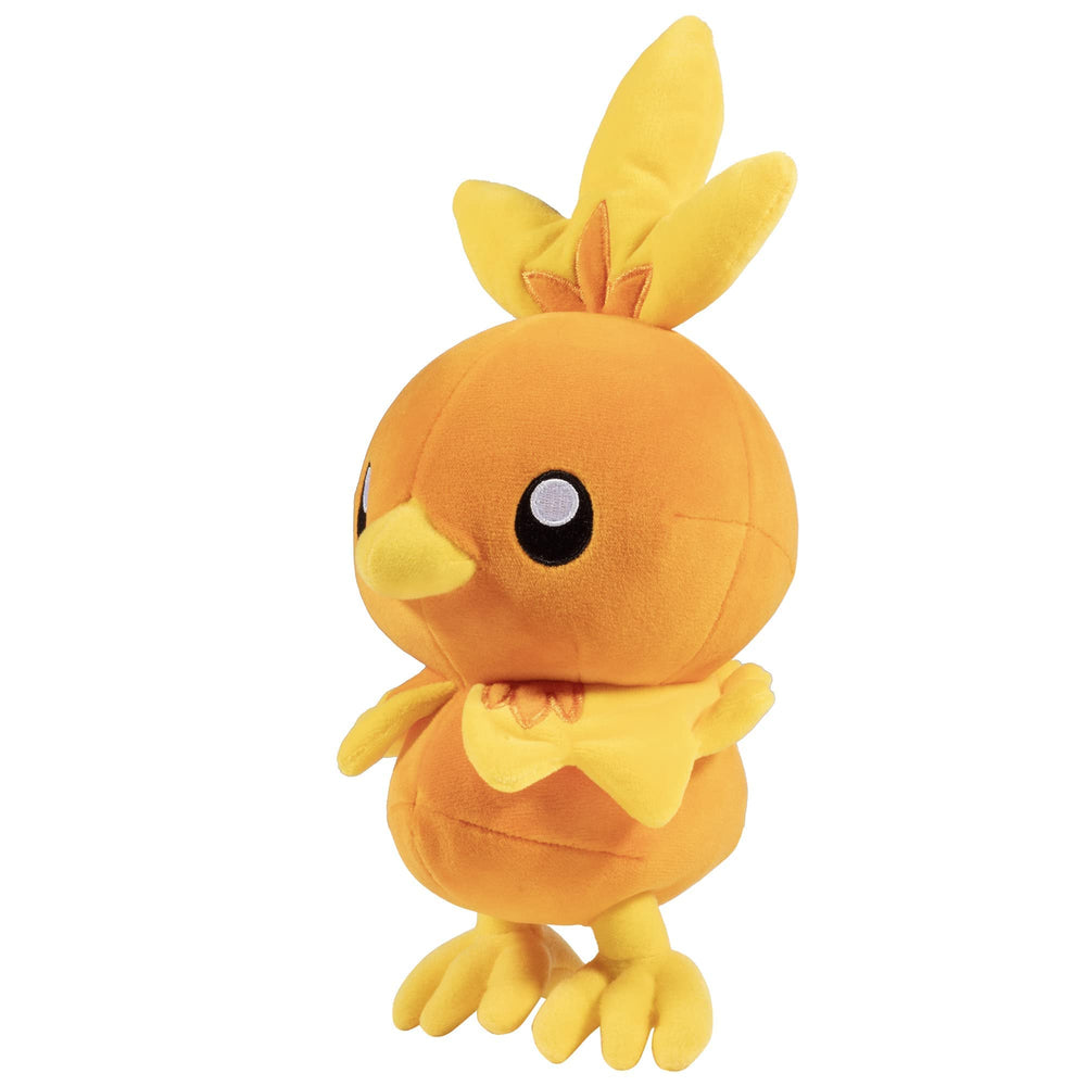 Official Pokémon Torchic plush with authentic license logo for collectors.