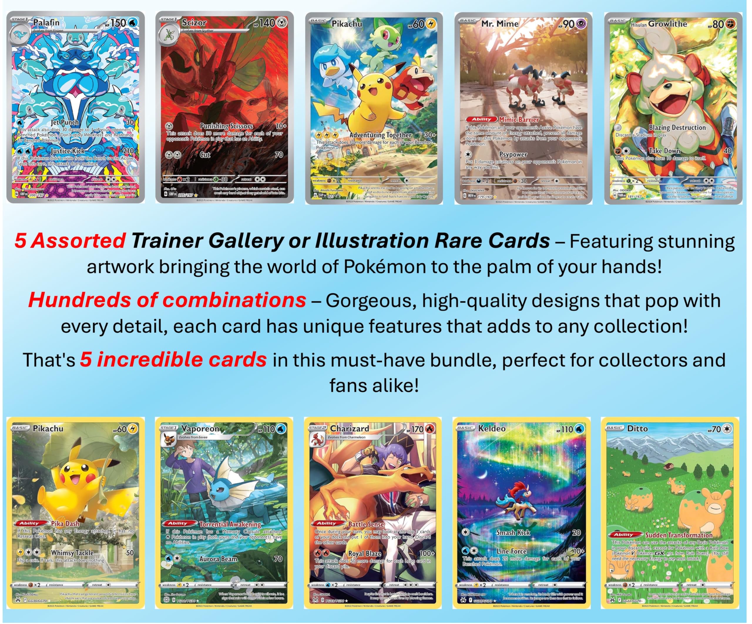 Pokémon Trainer Gallery artwork with vivid holo glow, perfect for shelf appeal.