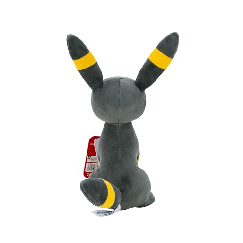 Pokemon Umbreon plush 20cm close-up of eyes, authentic look.