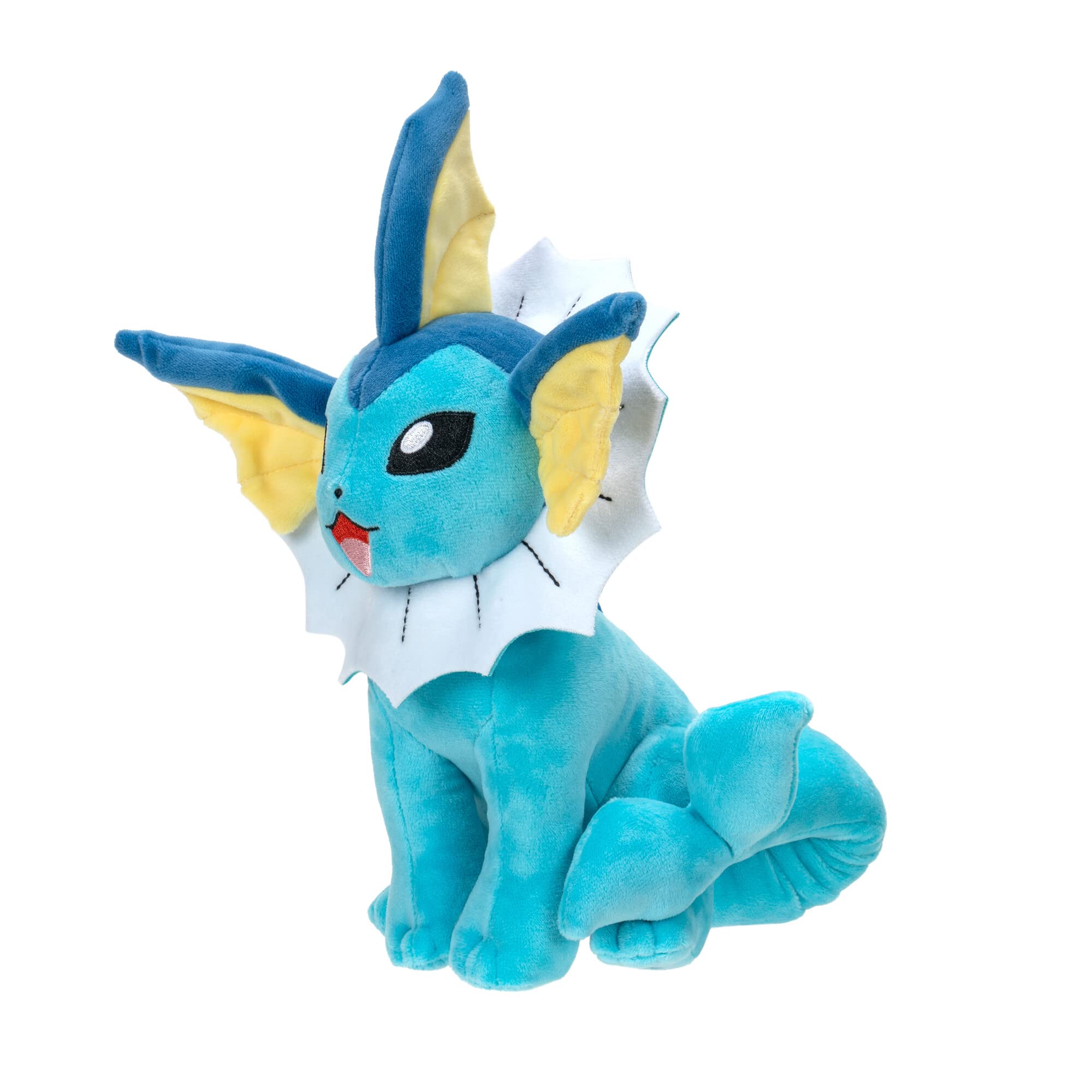 Close-up of Vaporeon plush fur detail and soft texture.