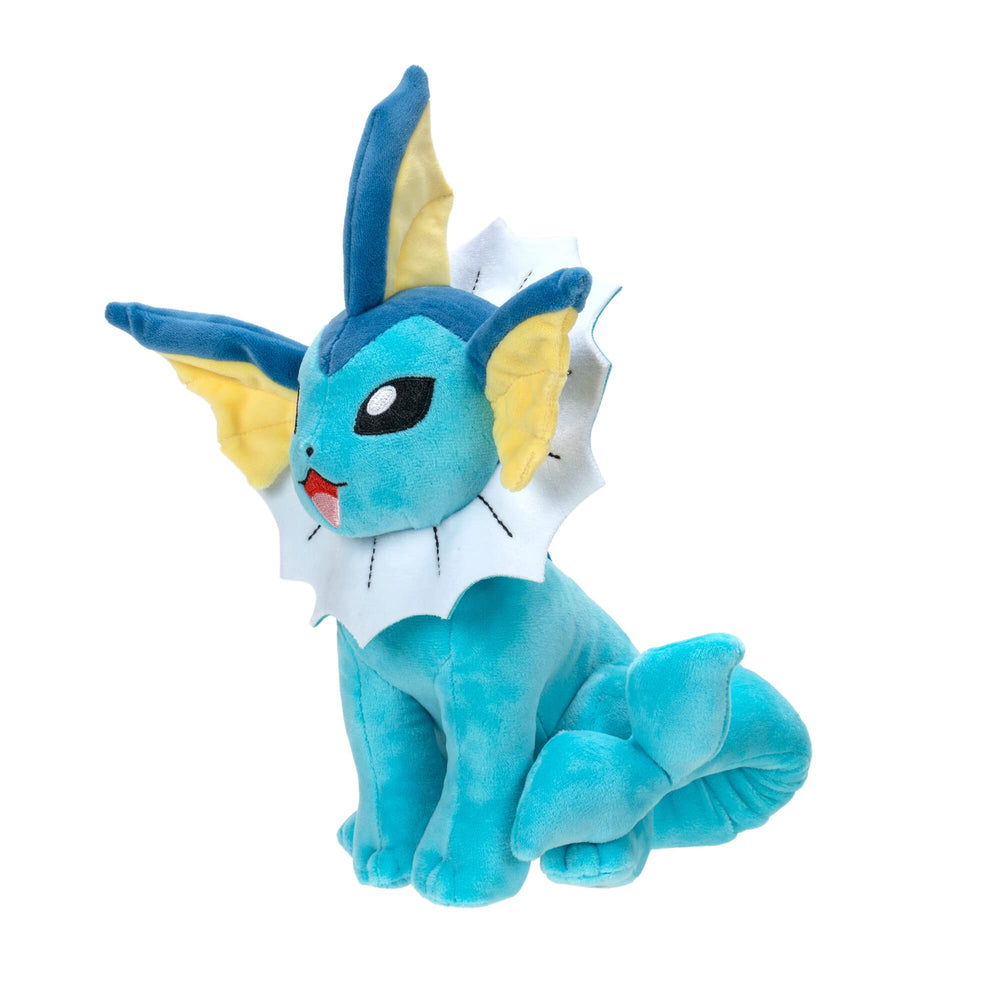 Close-up of Vaporeon plush fur detail and soft texture.