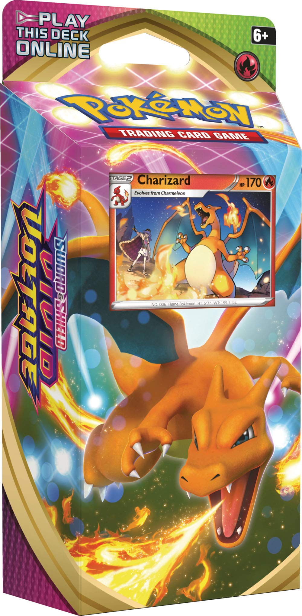 Pokémon TCG Vivid Voltage Charizard theme deck cover for quick play and collection.