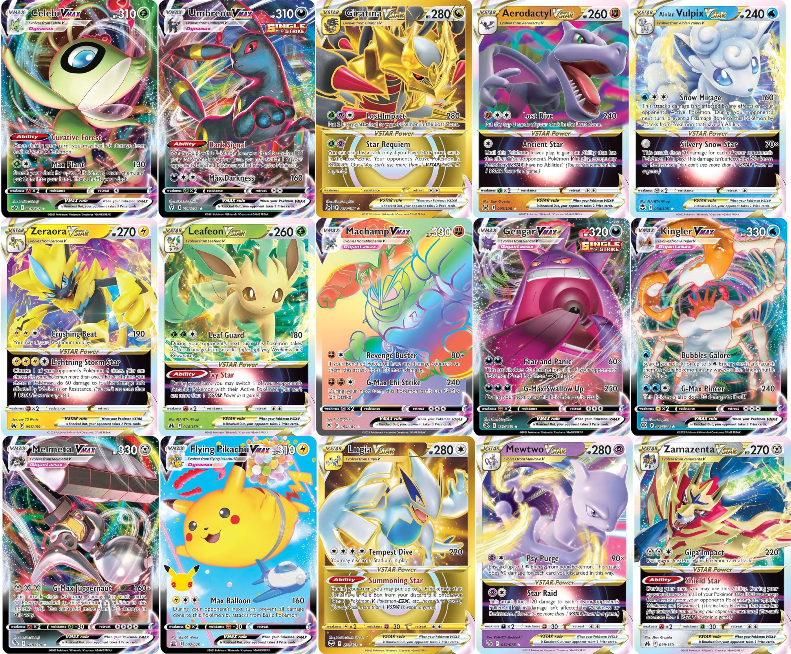 Pokemon VMAX full art etched card 1, display-ready and collectible