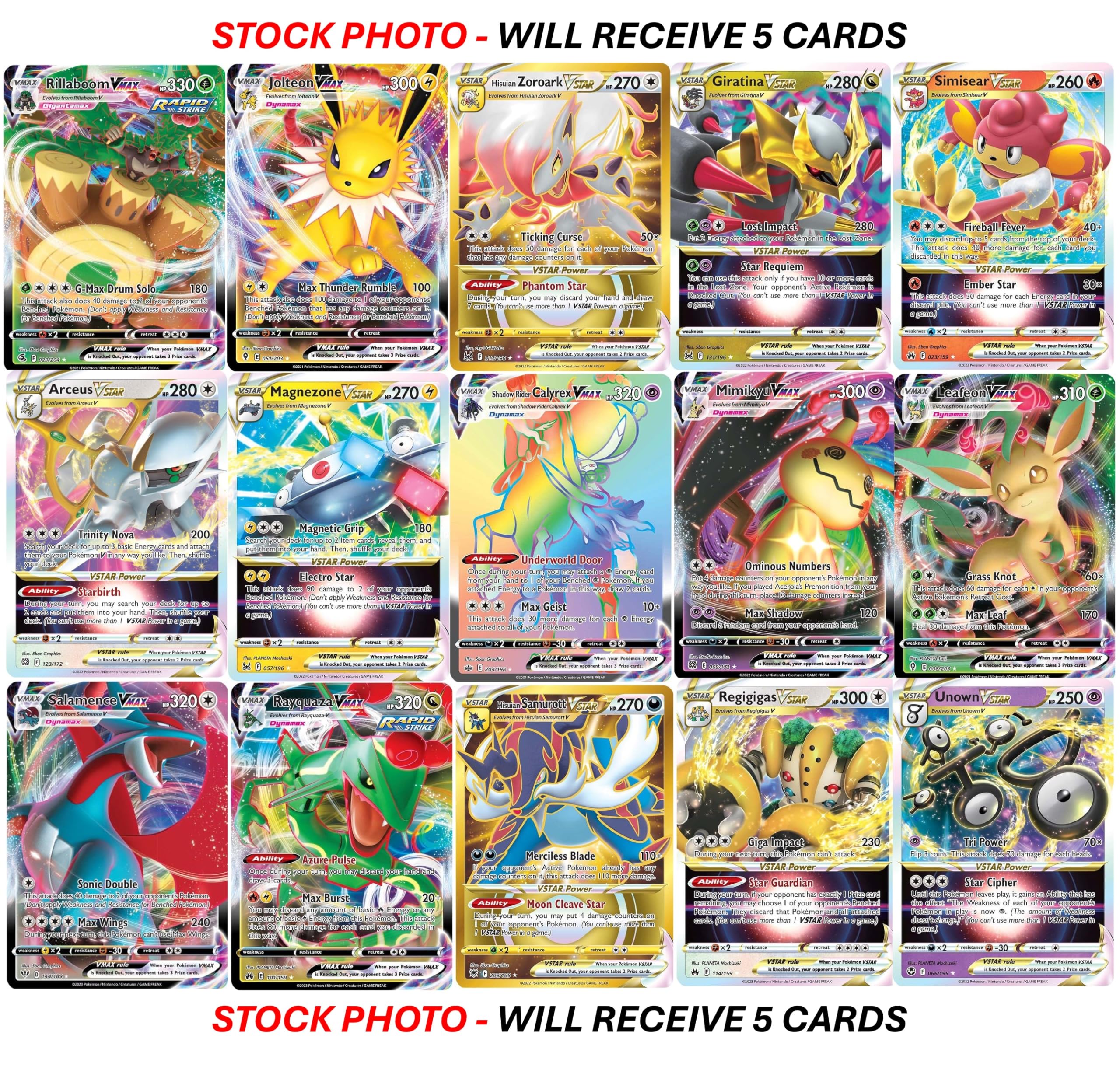 Pokemon VSTAR full art etched card 4, premium etched design for shelves