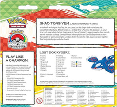 Pokémon World Championships booklet with deck details and event information.