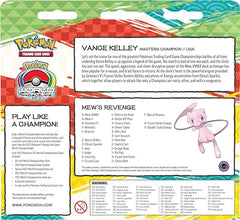 Pokémon WC booklet detailing deck layout and strategy insights.
