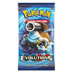 Pokemon XY Evolutions foil card art highlights rare holographic designs for display.