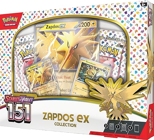 Oversize Zapdos ex foil card, a standout display piece for fans.