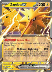 Pokemon Zapdos ex SVP 049 holo-foil card for collection and display