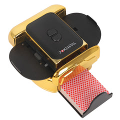 POKERPAL automatic shuffler in action shuffling 1-2 decks for quick, consistent starts.