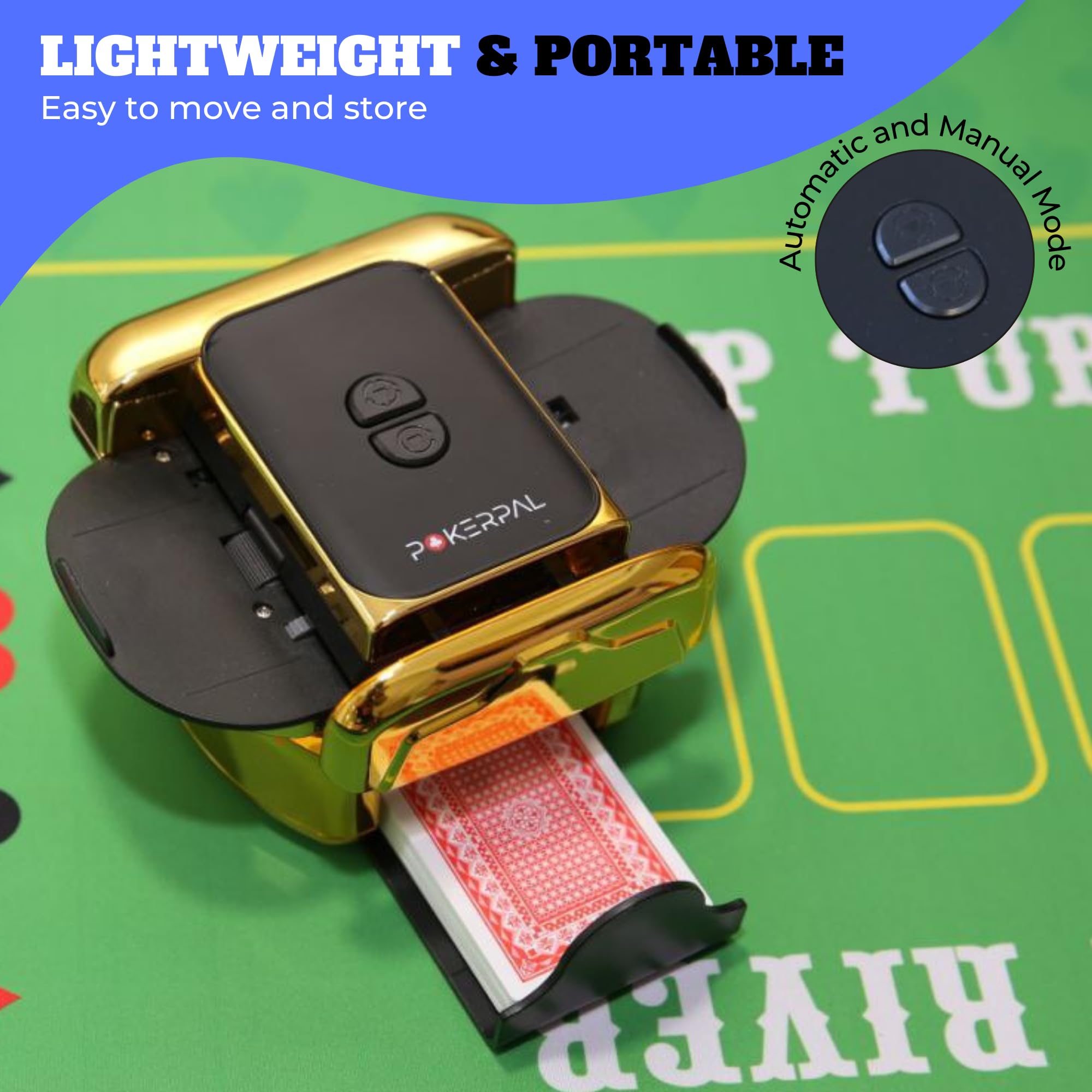 POKERPAL quiet operation keeps game night distraction-free.