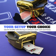 POKERPAL shuffler ideal for UNO, Poker, Blackjack, and more.