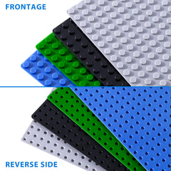 Pokiiulk sized 10x10 blue baseplates sold as a generous 2-pack.