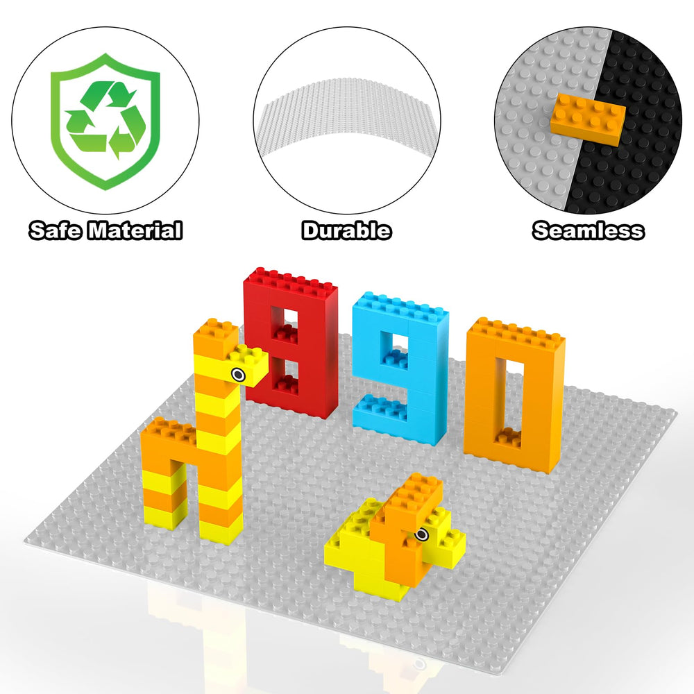 Pokiiulk 6-pack baseplates offer versatile layouts and easy storage for projects.