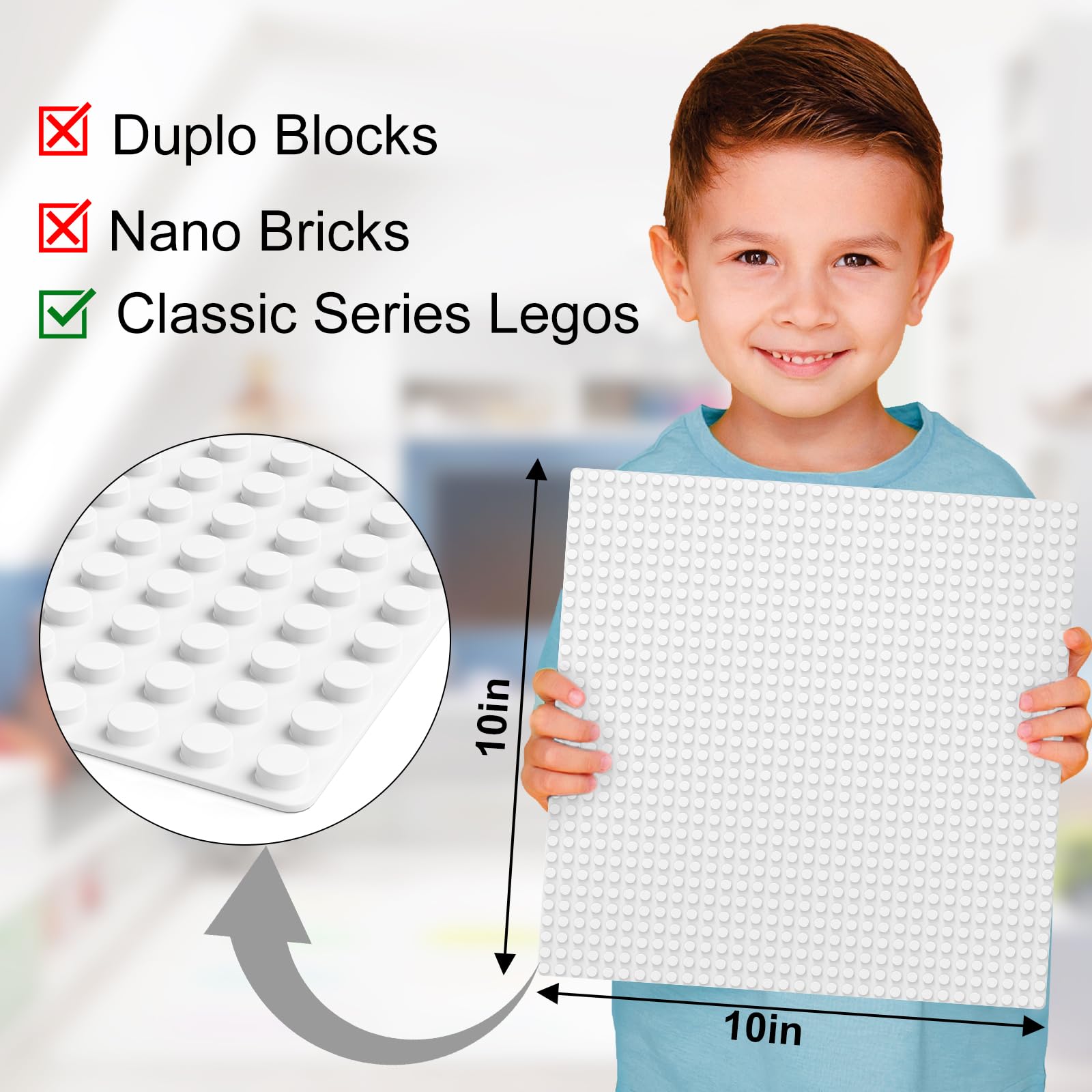 Pokiiulk baseplate features durable plastic and strong adhesion for lasting displays.
