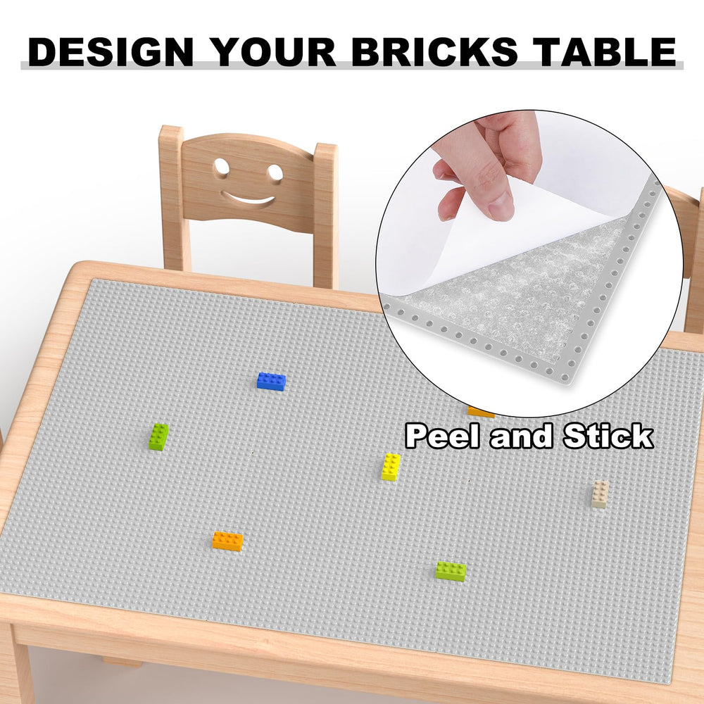 Pokiiulk 10x10 grey baseplate showing sturdy foundation for brick builds.