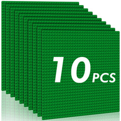 Pokiiulk classic baseplates green 10x10 provide a stable foundation for brick builds