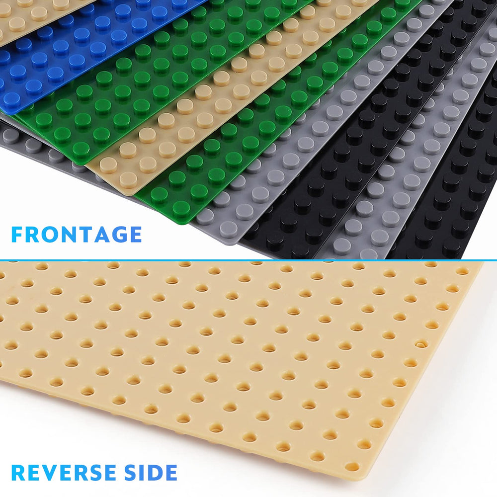 Pokiiulk Classic Baseplates multicolor shows versatile creativity on a stable base