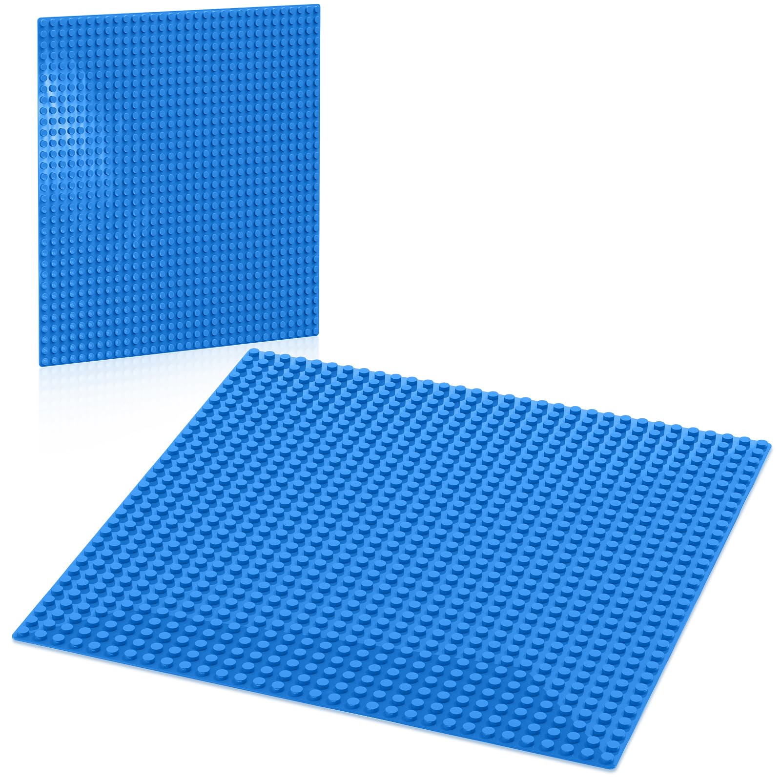 Pokiiulk Classic Blue Baseplates 10x10 provide a sturdy base for play and display.