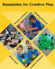 Pokiiulk baseplates compatible with LEGO and other brick brands