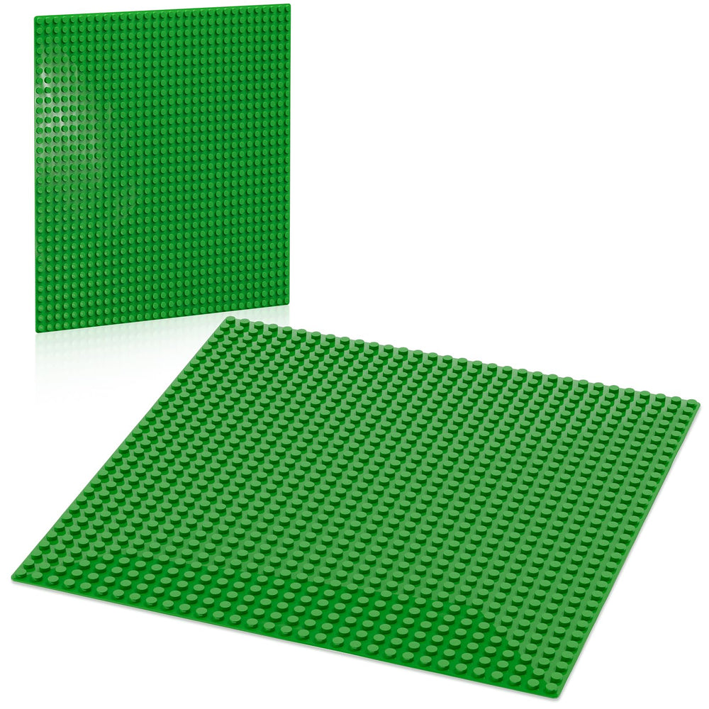 Pokiiulk classic green baseplate 10x10 top view ideal for grass landscape builds.