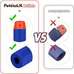 Pokiiulk foam darts with EVA material and soft tips in action