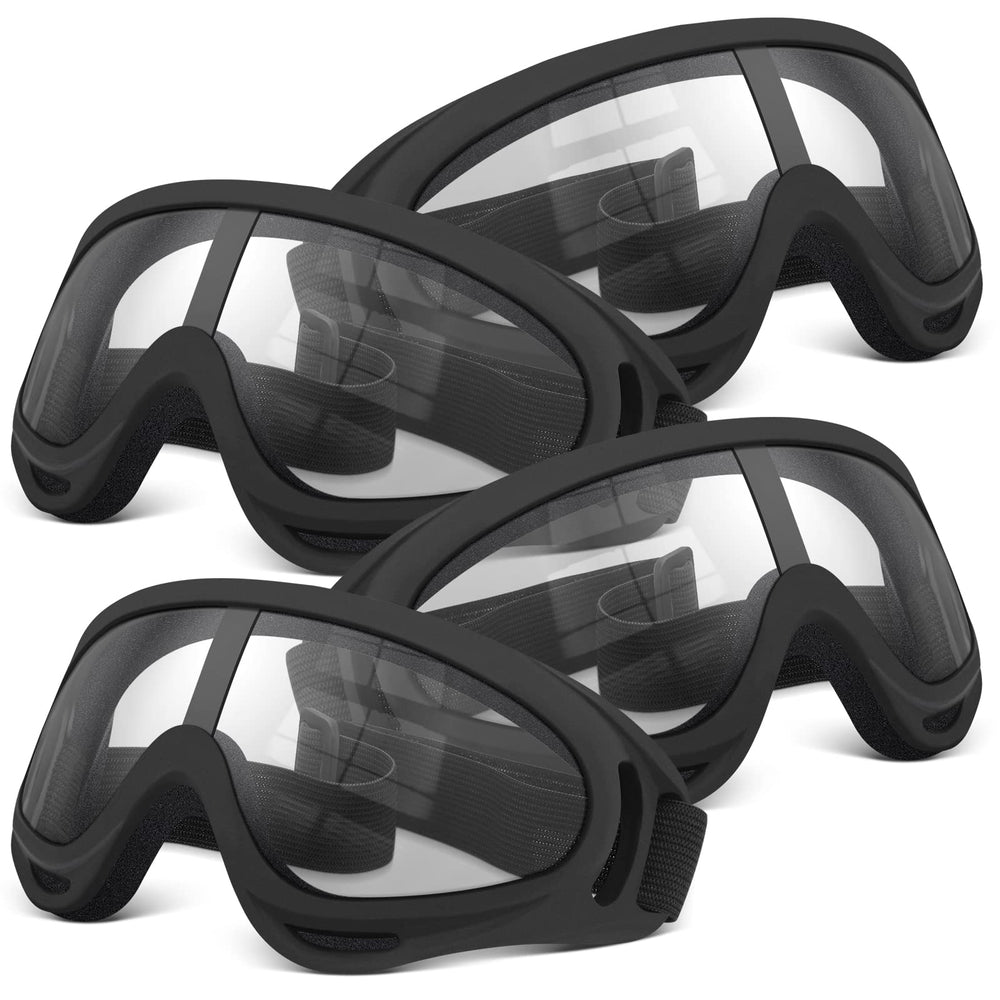 Pokonboy 4-pack protective goggles package with safe, clear lenses for game battles.