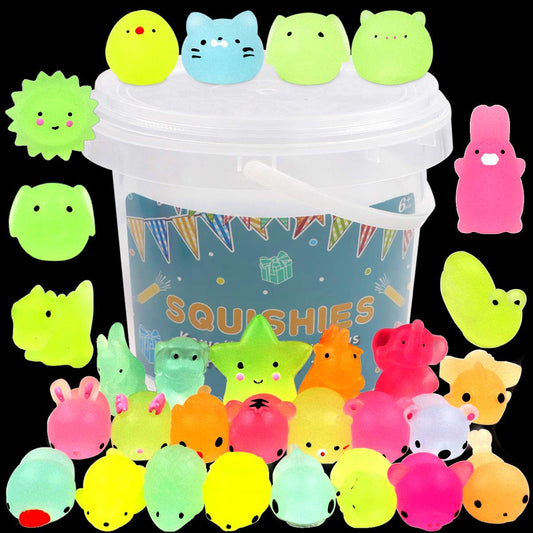 POKONBOY animal squishies set featuring unicorn, cat, panda and more for creative play