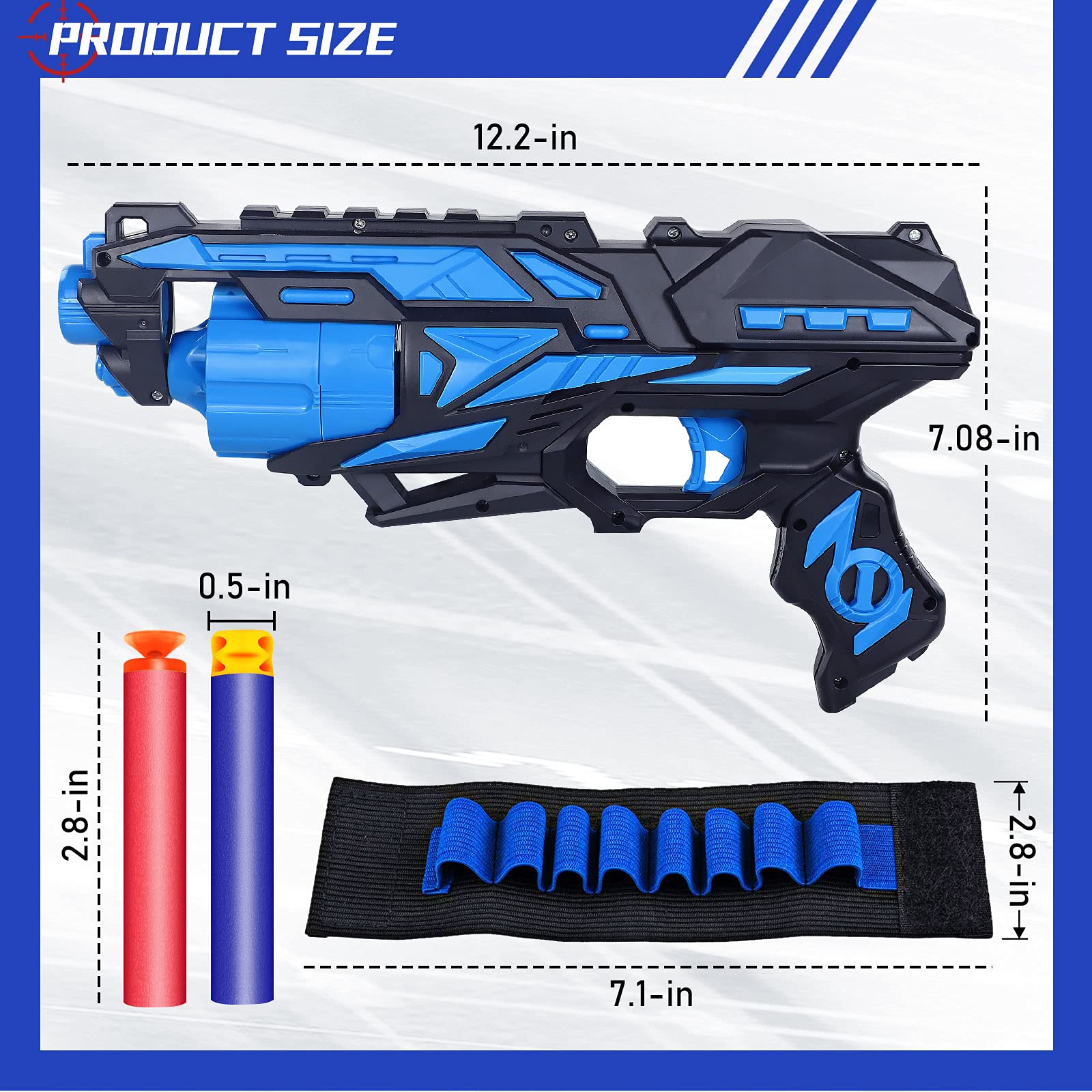 POKONBOY foam darts refill set with 80 pieces for extended shooting fun.