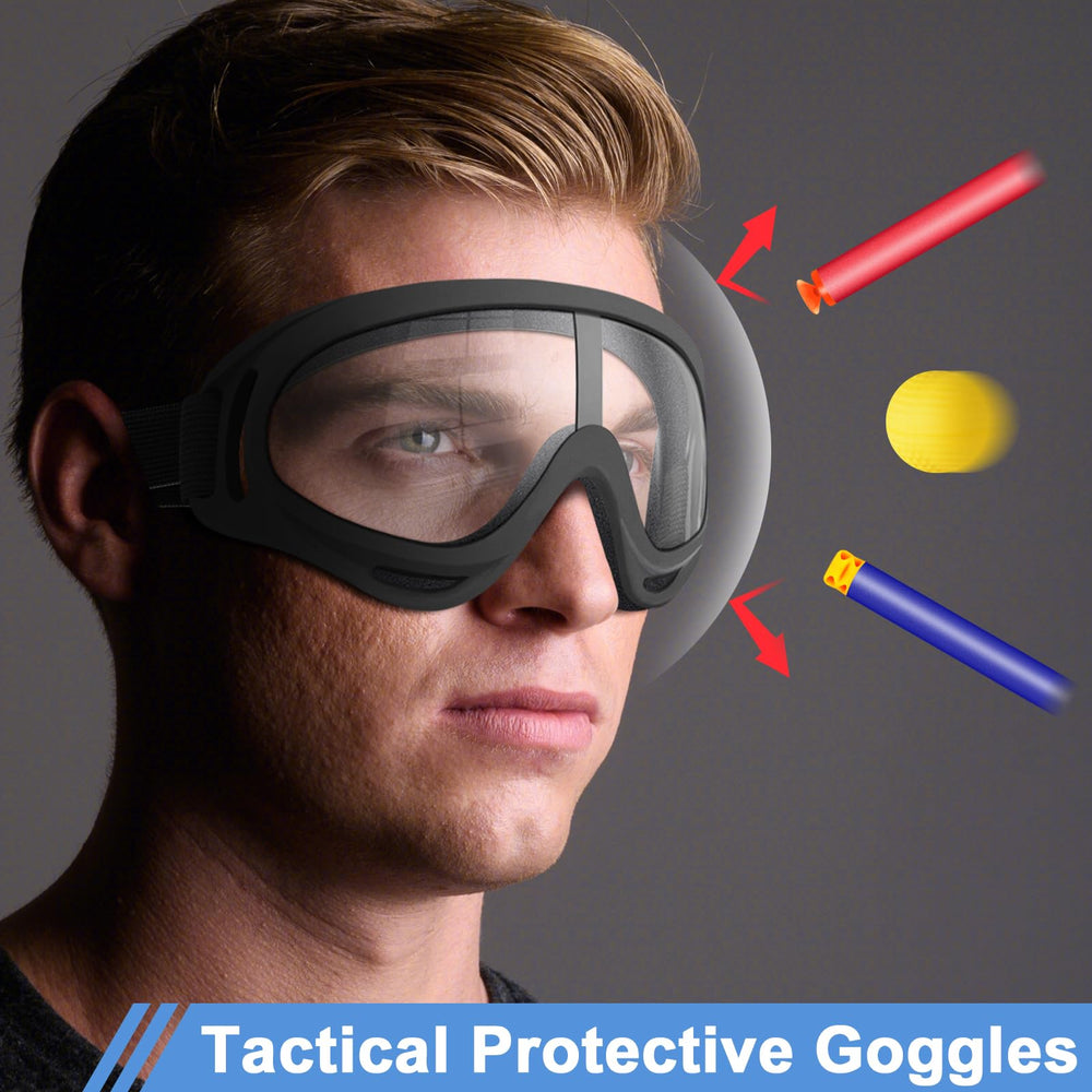 Pokonboy goggles featuring adjustable elastic band for a secure, comfortable fit.