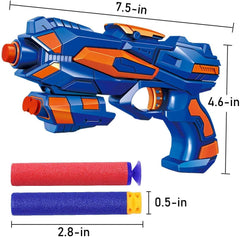 POKONBOY orange and blue blaster guns ready for friendly battles.