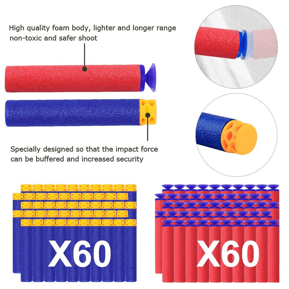 POKONBOY blaster guns made from durable ABS plastic with rounded edges.