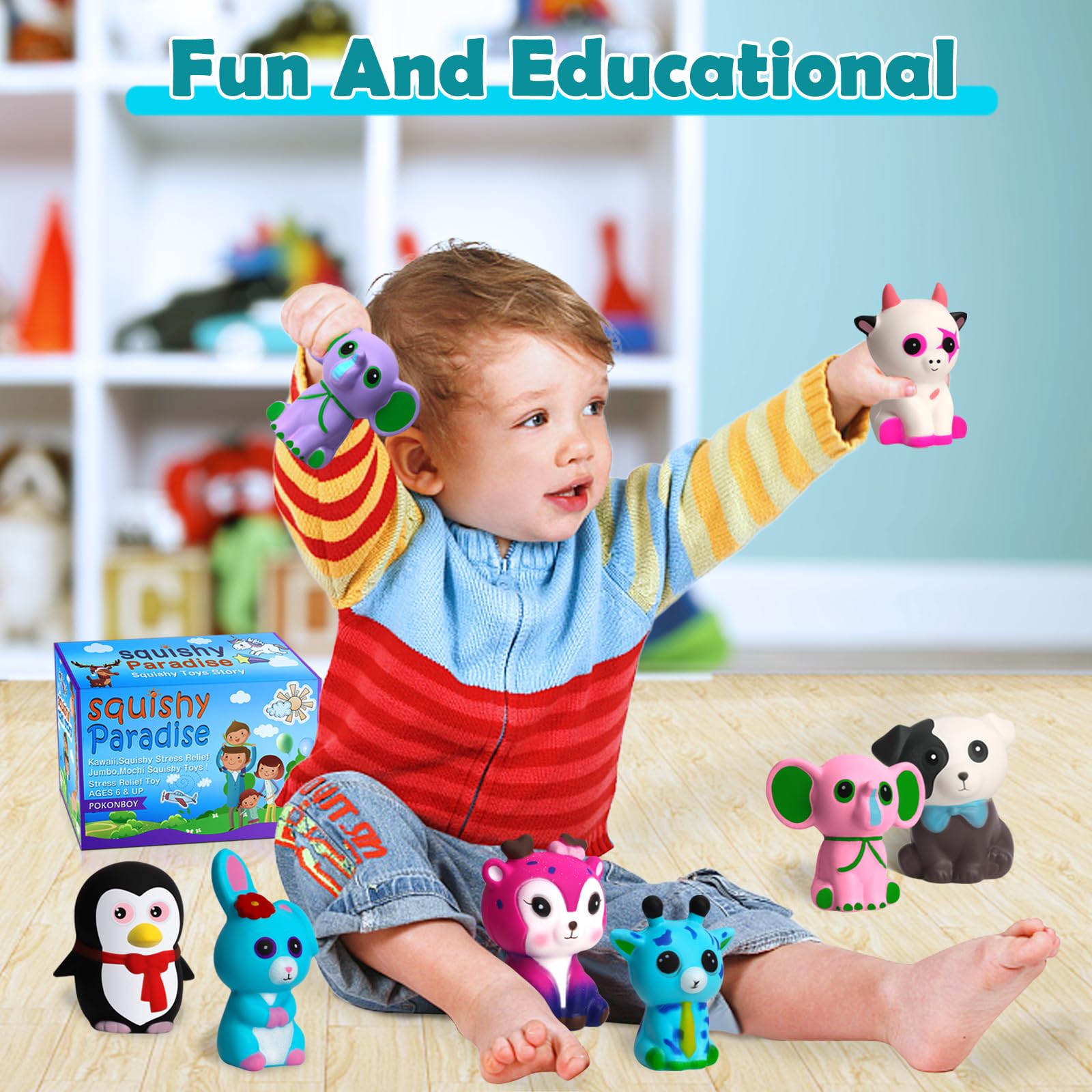 POKONBOY penguin squishy: compact sensory toy for focus.