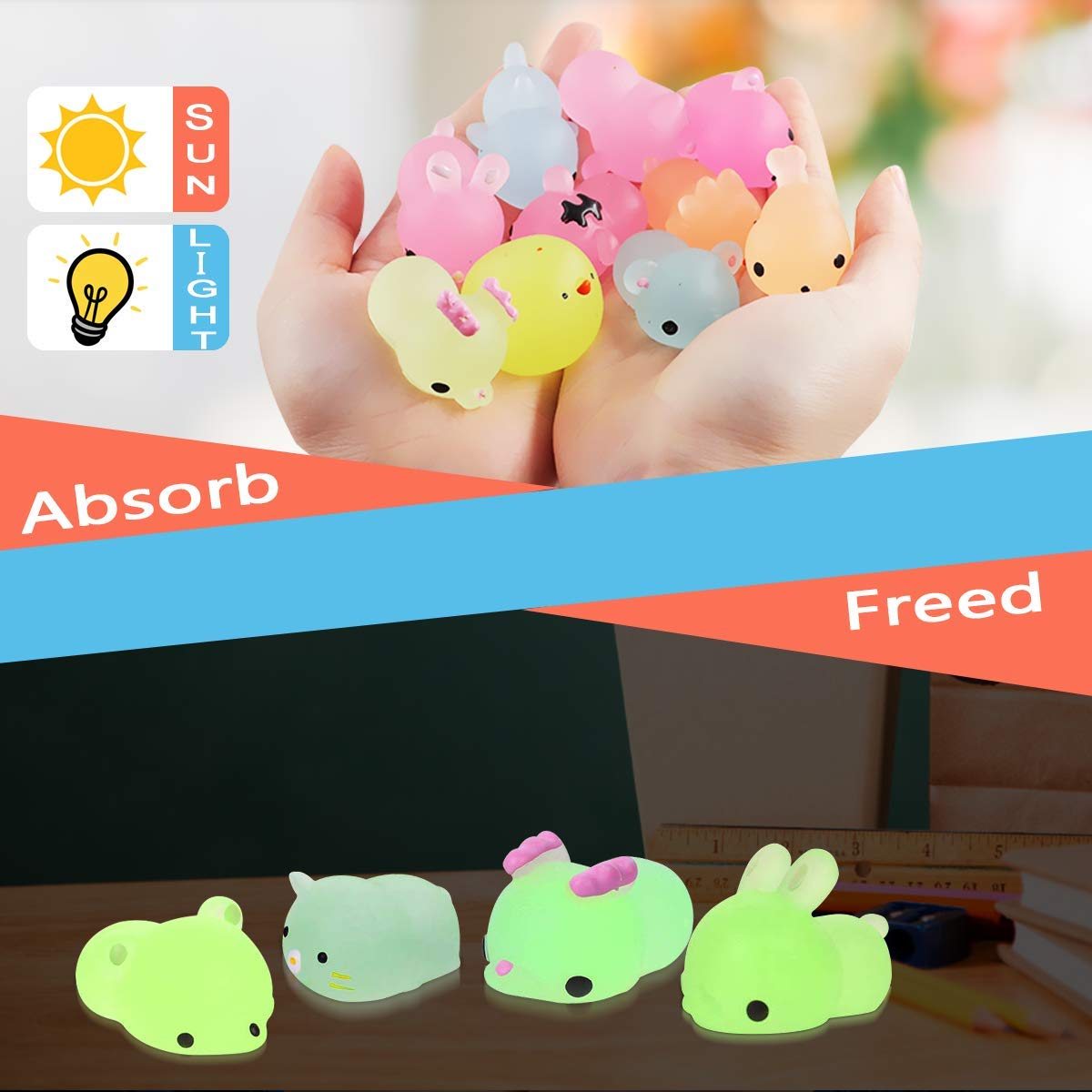 POKONBOY storage bucket keeps squishies organized after a kids' party
