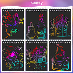 Pokonboy wooden stylus and scratch paper set ready for creative play.