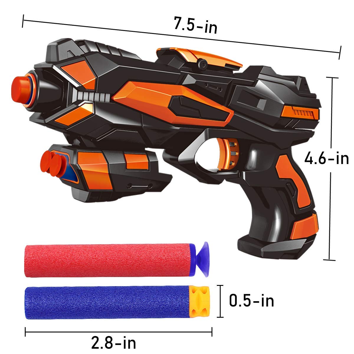 POKONBOY wristbands included for quick reloads during play.