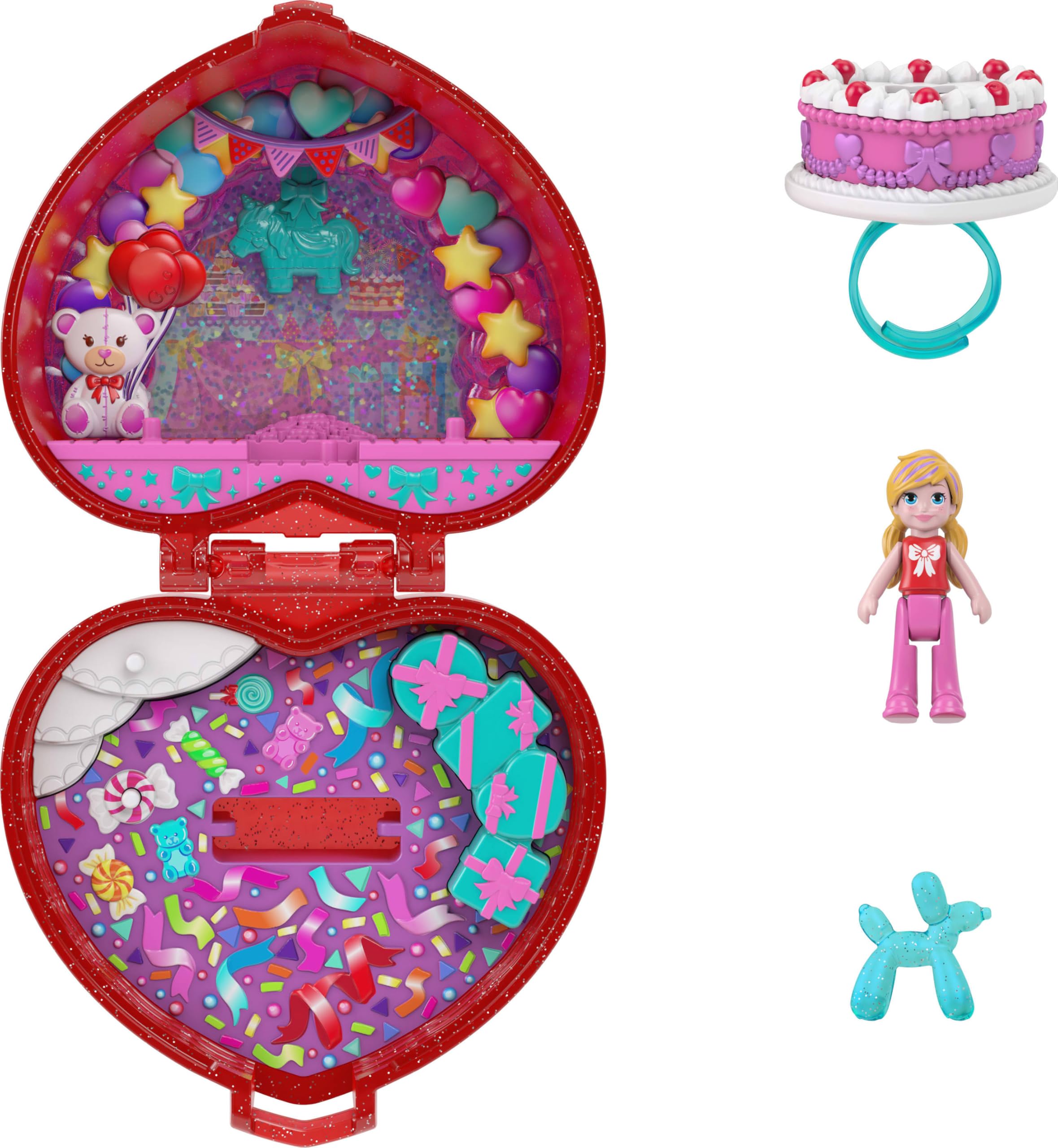 Polly Pocket balloon arch dance scene promotes dynamic, celebratory storytelling.