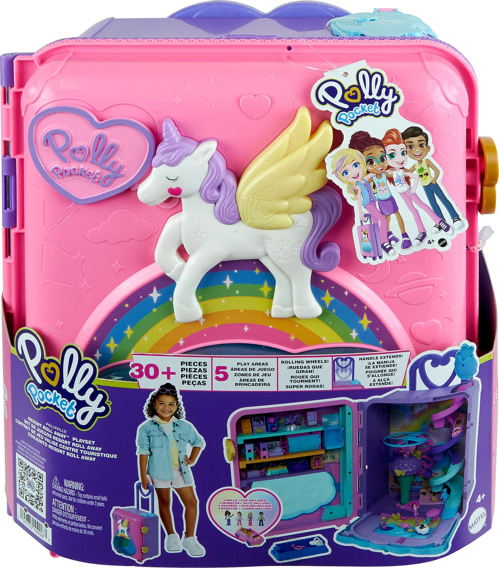 Polly Pocket beach and boardwalk area sparks storytelling and social play.